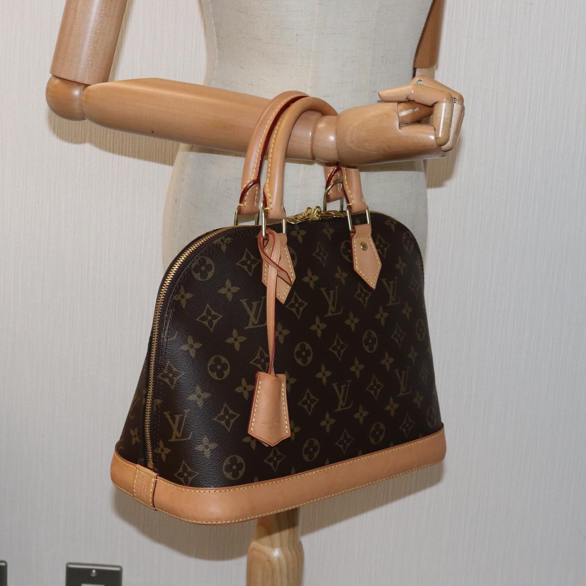 LOUIS VUITTON Monogram Alma PM Hand Bag M53151 LV Auth bs15157