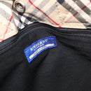 BURBERRY Nova Check Blue Label Hand Bag Nylon Beige Auth bs15174-11