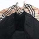 BURBERRY Nova Check Blue Label Hand Bag Nylon Beige Auth bs15174-19