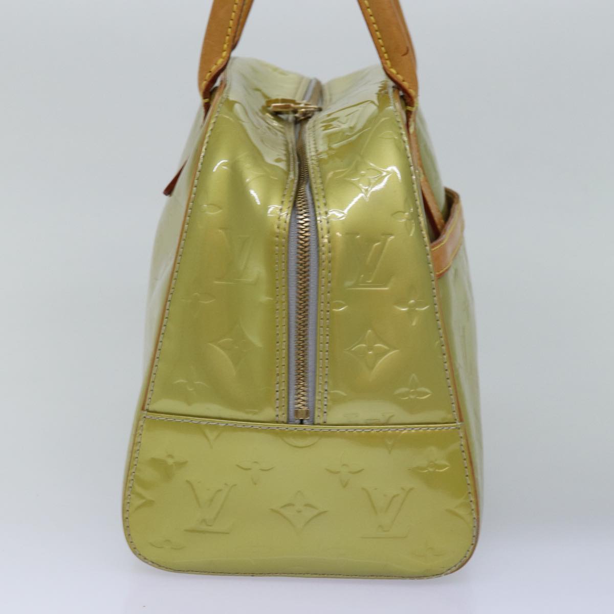 LOUIS VUITTON Monogram Vernis Tompkins Square Hand Bag Gris M91150 Auth bs15182