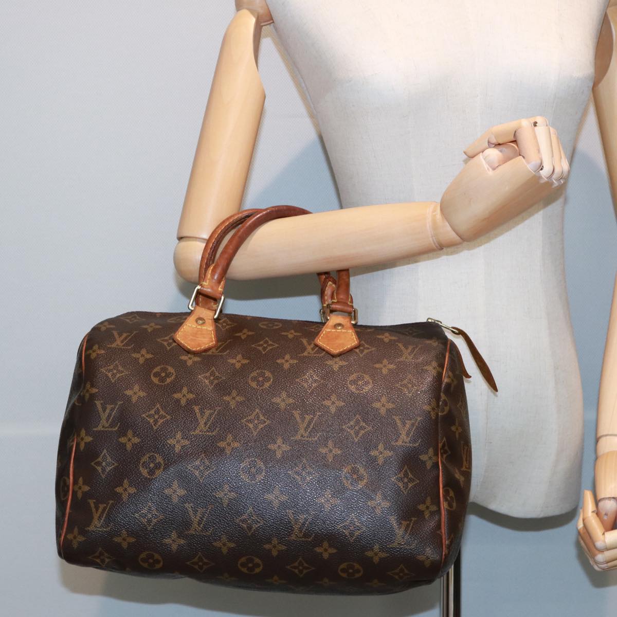 LOUIS VUITTON Monogram Speedy 30 Hand Bag M41526 LV Auth bs15189