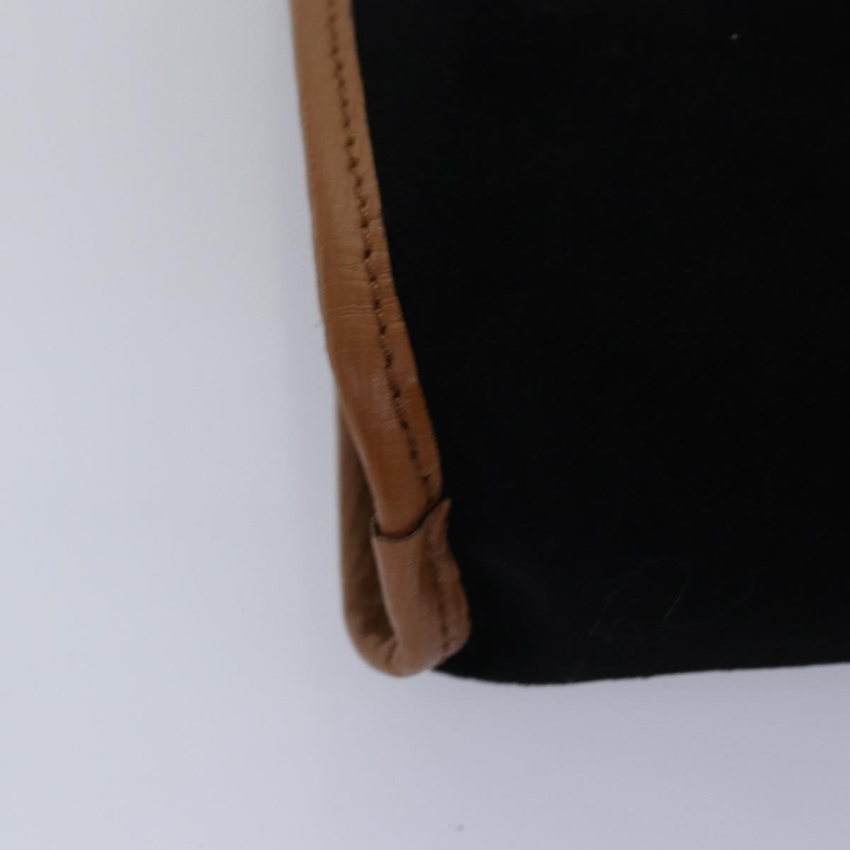 VALENTINO Clutch Bag Suede Black Auth bs15207