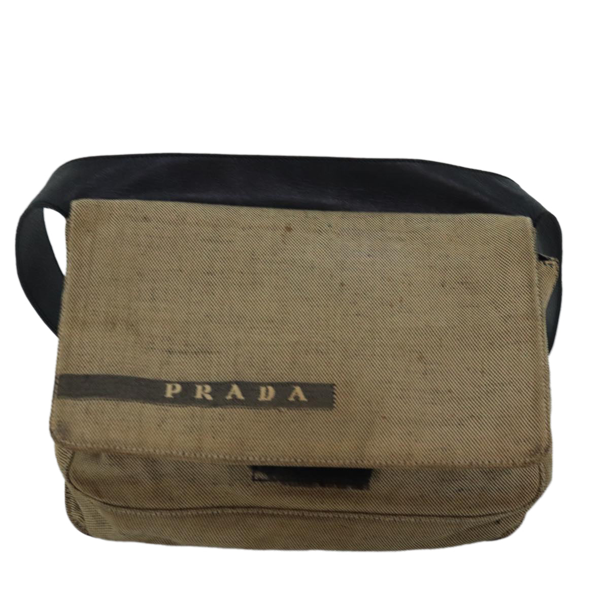 PRADA Waist bag Canvas Beige Auth bs15210 - 0