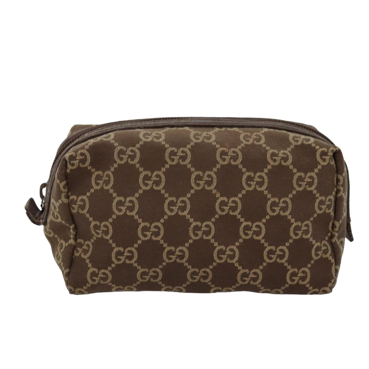 GUCCI GG Canvas Pouch Brown 039 1117 Auth bs15211 - 0