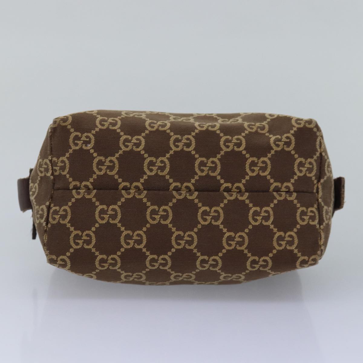 GUCCI GG Canvas Pouch Brown 039 1117 Auth bs15211