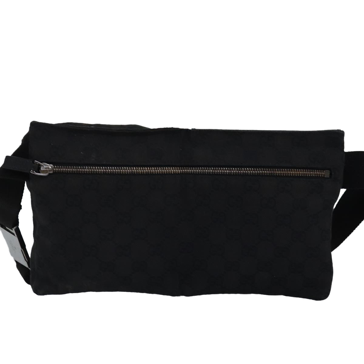 GUCCI GG Canvas Waist bag Black 28566 Auth bs15213