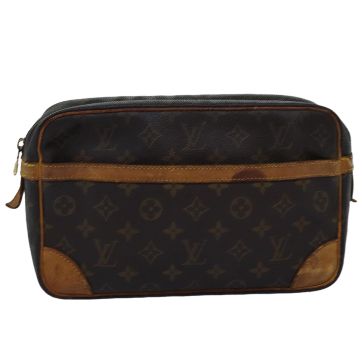 LOUIS VUITTON Monogram Compiegne 28 Clutch Bag M51845 LV Auth bs15222