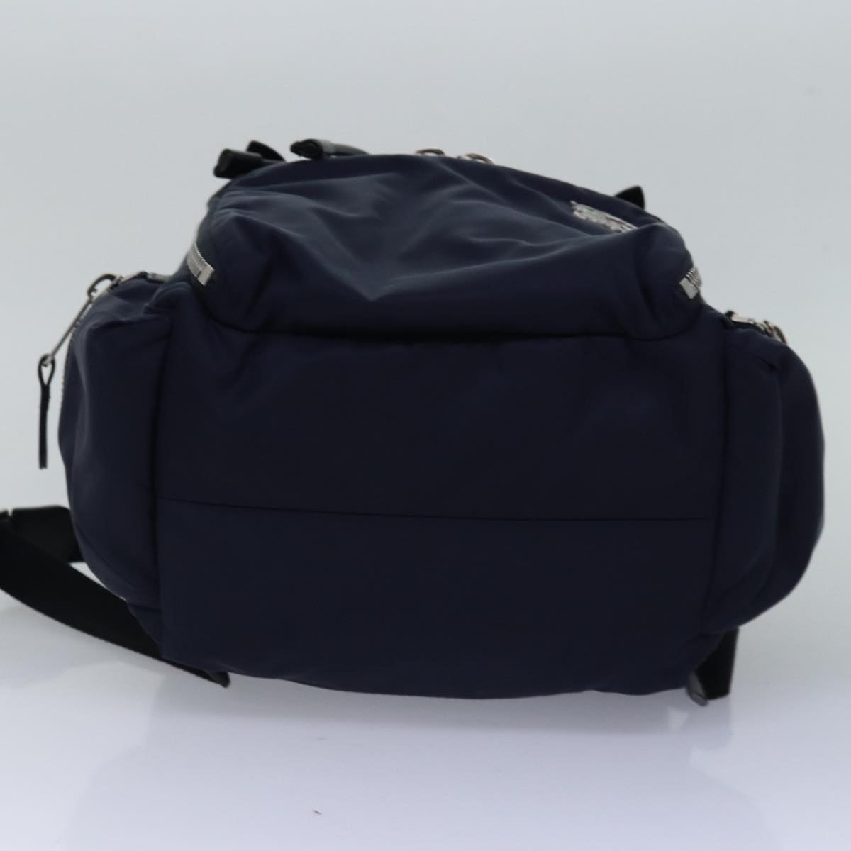 BURBERRY Backpack Nylon Navy Black Auth bs15241