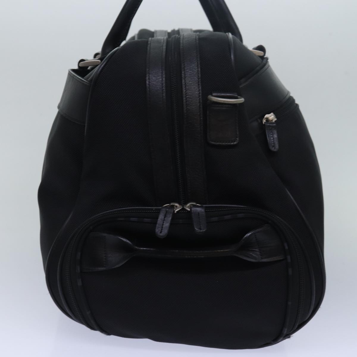 BURBERRY Boston Bag Canvas Black Auth bs15247