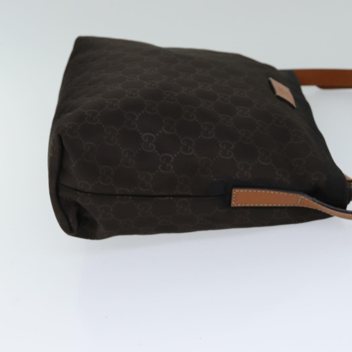 GUCCI GG Canvas Shoulder Bag Brown 314529 Auth bs15251