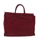 PRADA Hand Bag Nylon Red Auth bs15270-1