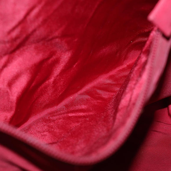 PRADA Hand Bag Nylon Red Auth bs15270