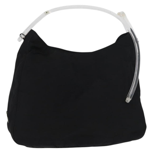 PRADA Shoulder Bag Nylon Black Auth bs15274