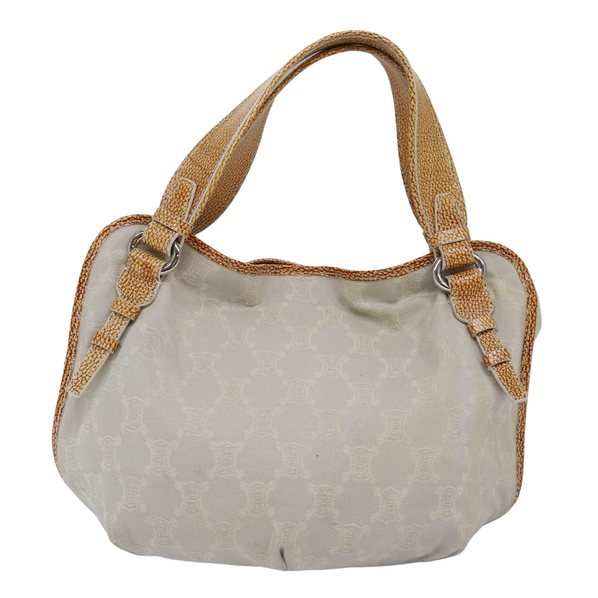 CELINE Paris Macadam Canvas Hand Bag Gray Auth bs15279 - 0