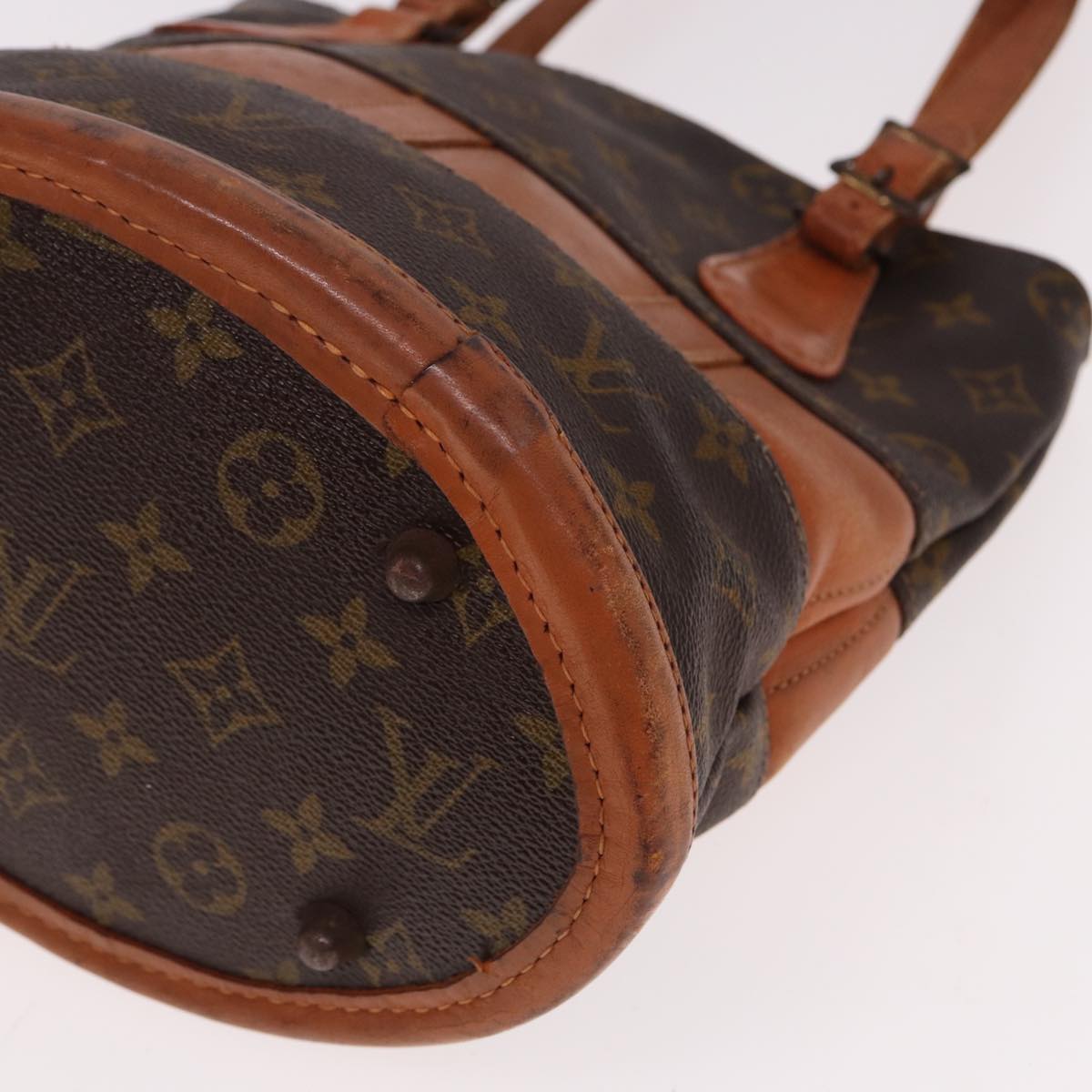 LOUIS VUITTON Monogram Bucket PM Shoulder Bag USA limited M42238 LV Auth bs15284