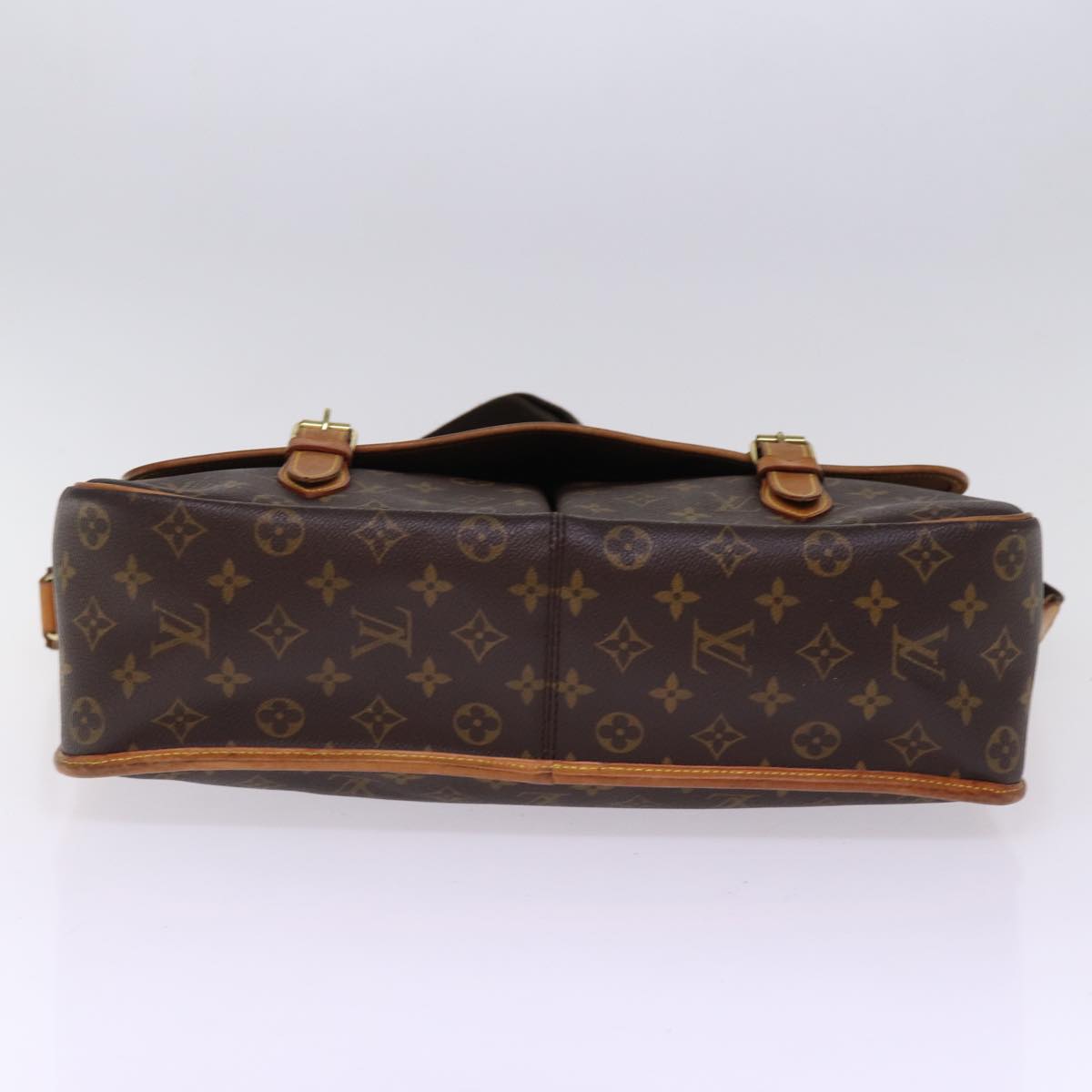 LOUIS VUITTON Monogram Gibeciere GM Shoulder Bag M42246 LV Auth bs15294