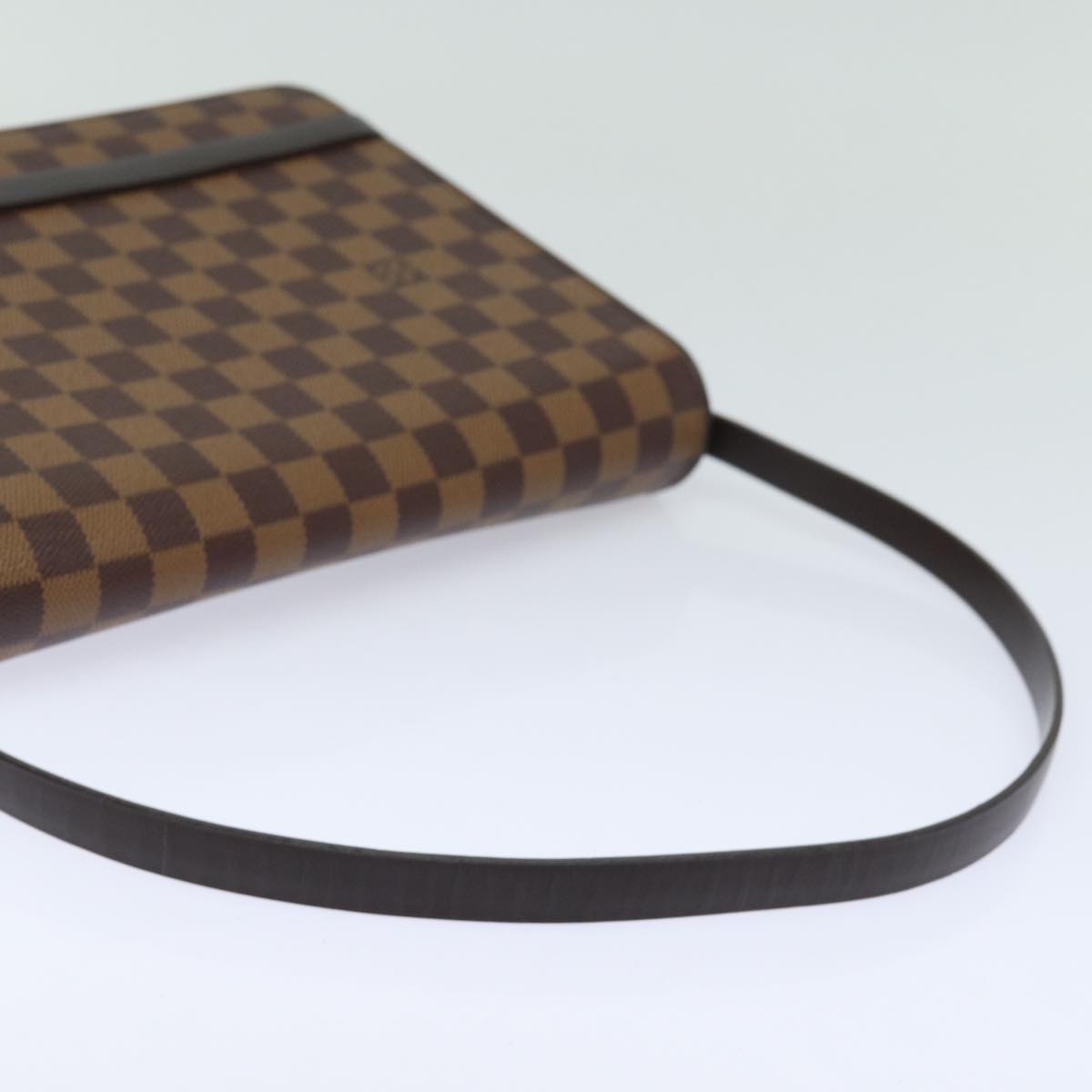 LOUIS VUITTON Damier Ebene Tribeca Carre Shoulder Bag N51161 LV Auth bs15302