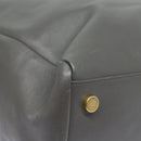 SAINT LAURENT Tote Bag Leather Gray Auth bs15314-15
