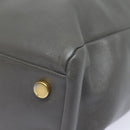 SAINT LAURENT Tote Bag Leather Gray Auth bs15314-16