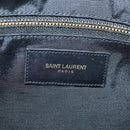 SAINT LAURENT Tote Bag Leather Gray Auth bs15314-18