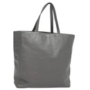 SAINT LAURENT Tote Bag Leather Gray Auth bs15314-1
