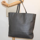 SAINT LAURENT Tote Bag Leather Gray Auth bs15314-23
