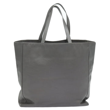 SAINT LAURENT Tote Bag Leather Gray Auth bs15314 - 0