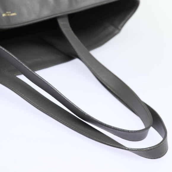 SAINT LAURENT Tote Bag Leather Gray Auth bs15314