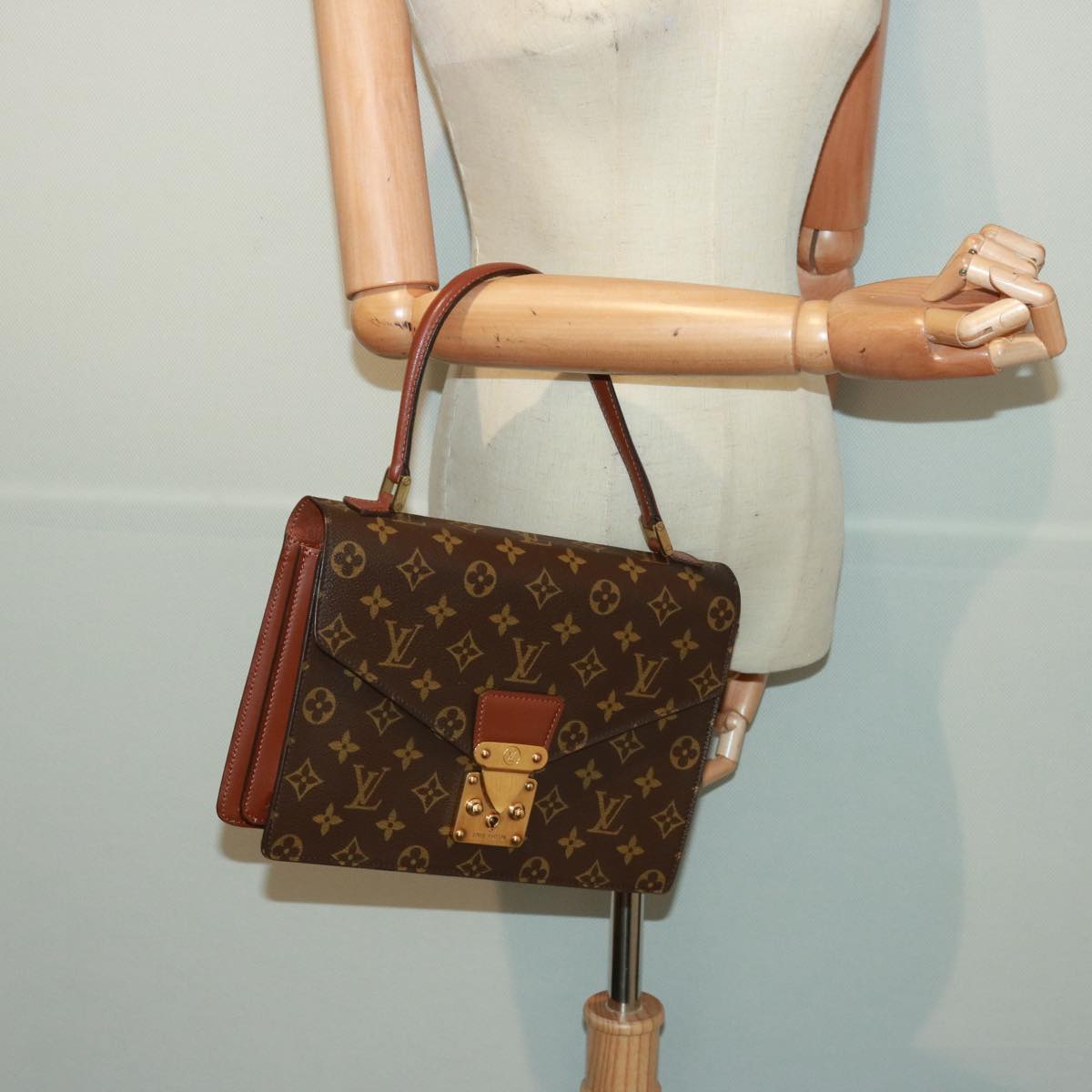 LOUIS VUITTON Monogram Concorde Hand Bag M51190 LV Auth bs15320