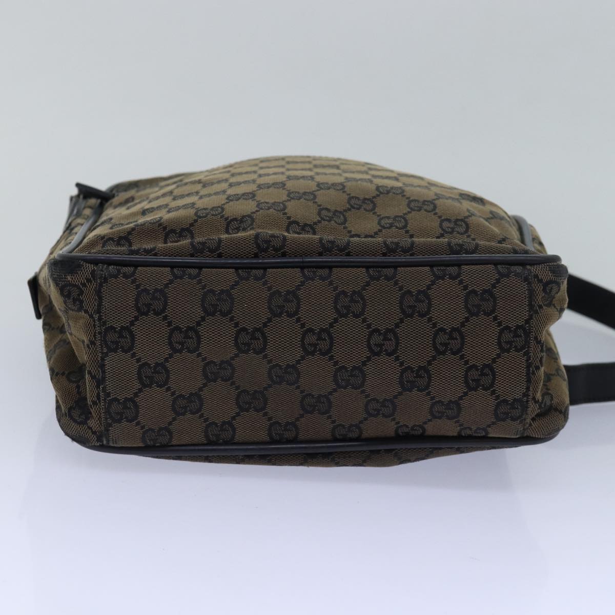 GUCCI GG Canvas Shoulder Bag Brown 018 1604 Auth bs15334