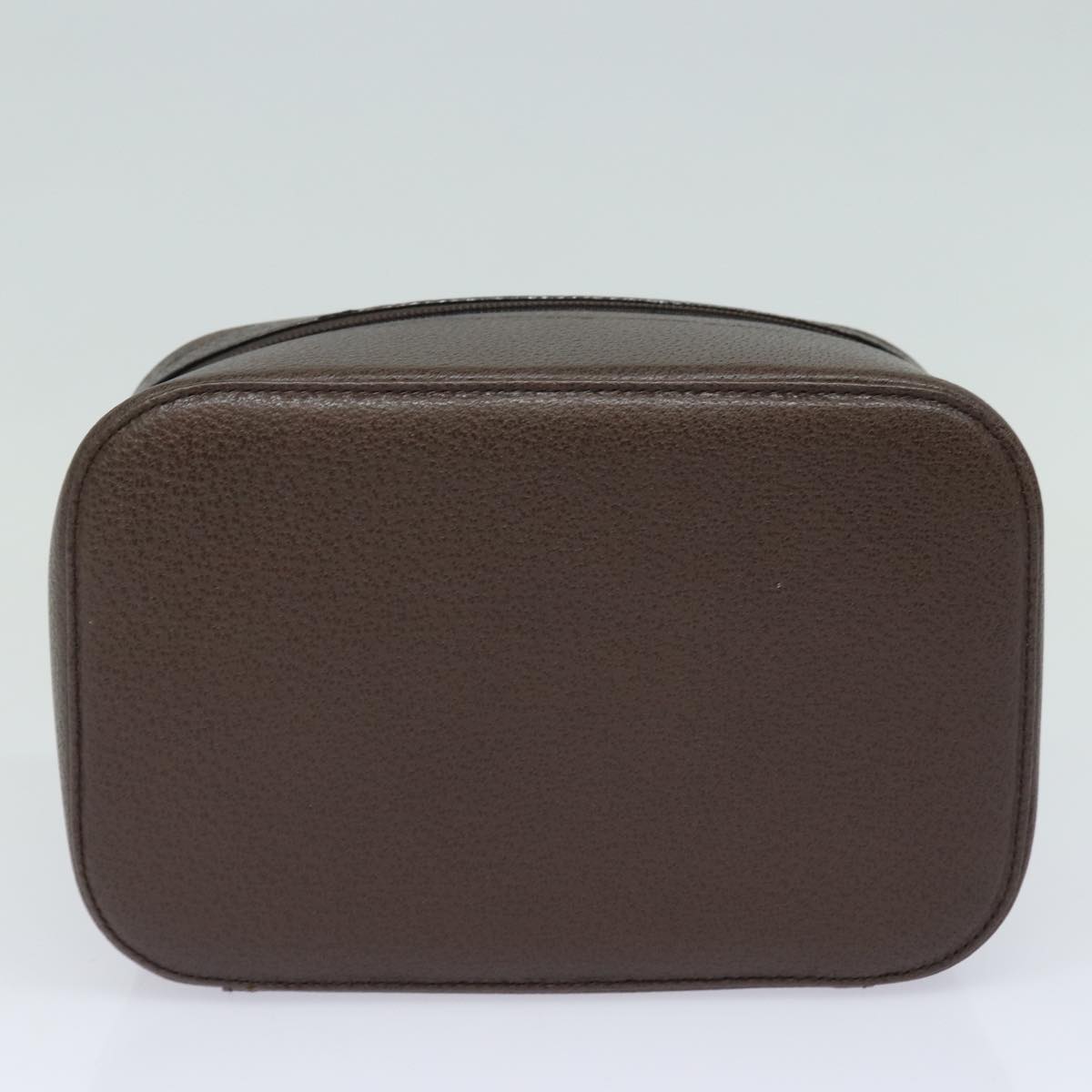 GUCCI Vanity Cosmetic Pouch Leather Brown 039 1705 0710 Auth bs15335