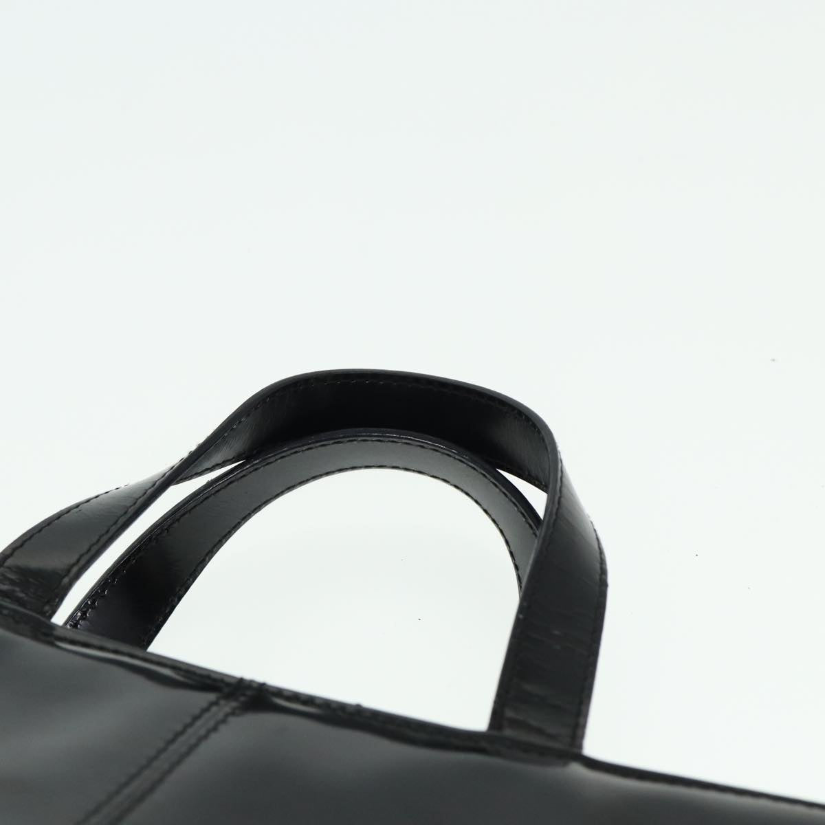 GUCCI Hand Bag Patent leather Black 002 2113 0475 Auth bs15337