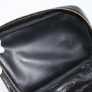 CHANEL Vanity Cosmetic Pouch Patent leather Black CC Auth bs15339-21
