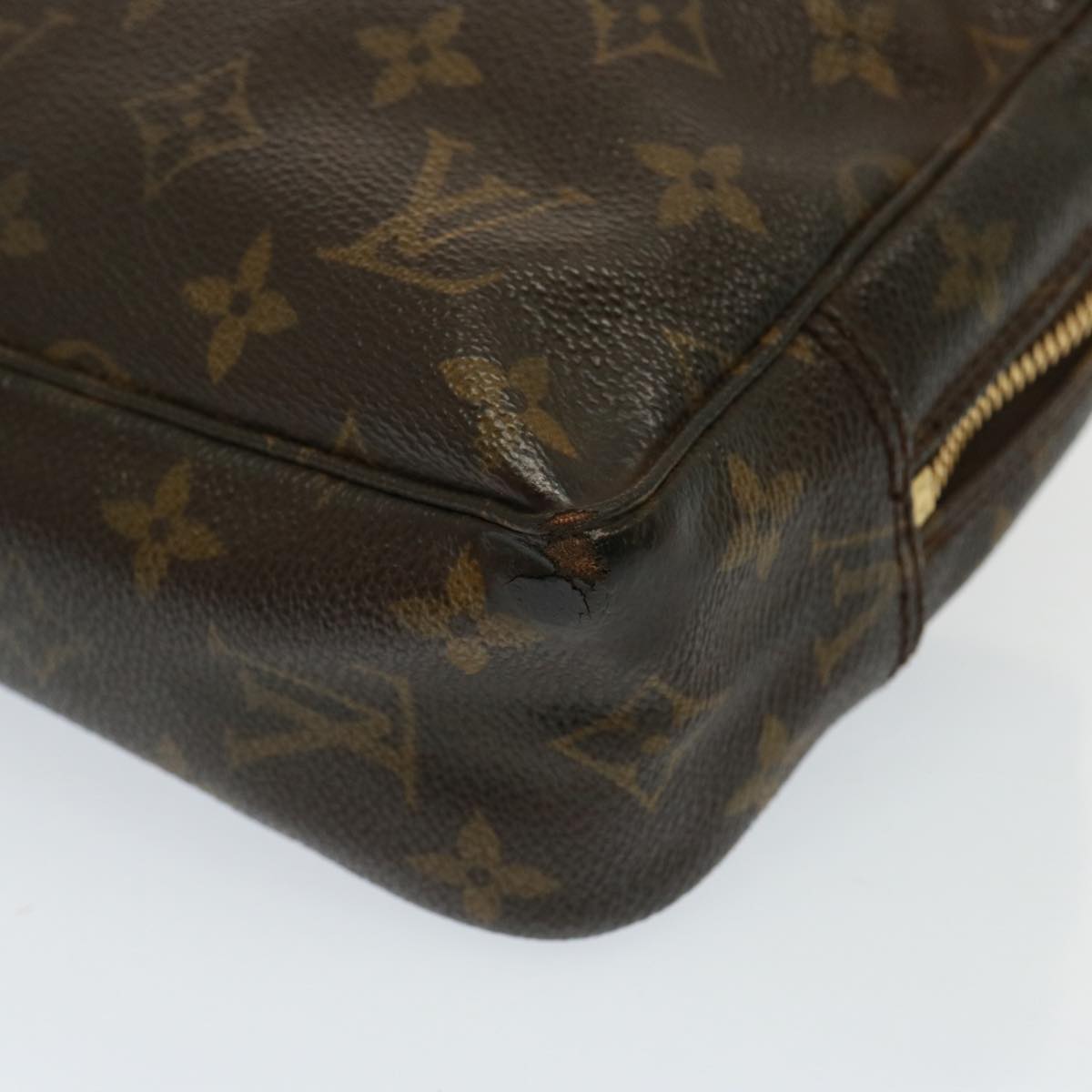 LOUIS VUITTON Monogram Trousse Toilette 23 Clutch Bag M47524 LV Auth bs15368