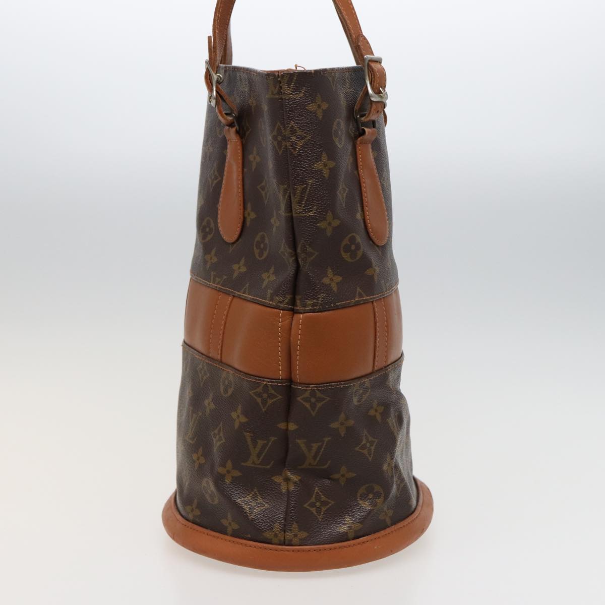 LOUIS VUITTON Monogram Bucket GM Shoulder Bag M42236 LV Auth bs15370