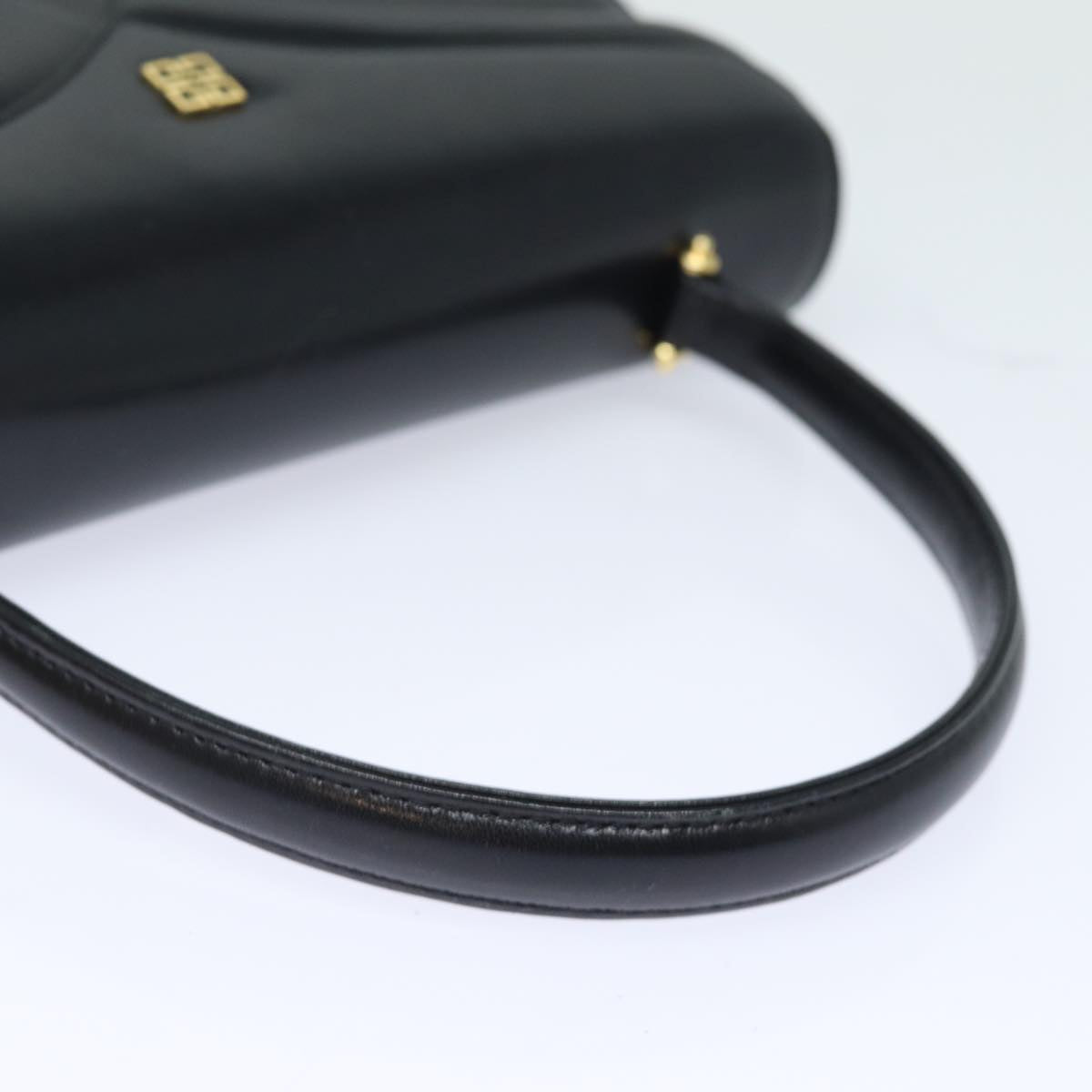 GIVENCHY Hand Bag Leather Black Auth bs15374