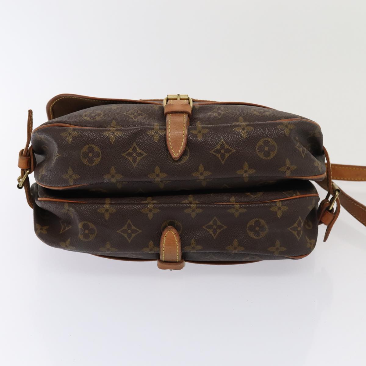 LOUIS VUITTON Monogram Saumur 30 Shoulder Bag M42256 LV Auth bs15389