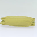 PRADA Accessory Pouch Nylon Lime Yellow Pink Auth bs15411-6