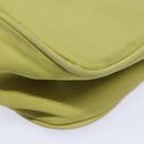 PRADA Accessory Pouch Nylon Lime Yellow Pink Auth bs15411-18