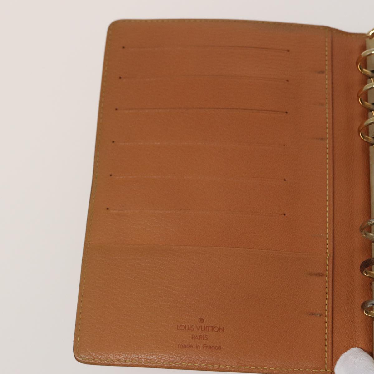 LOUIS VUITTON Nomad leather Agenda MM Day Planner Cover R20473 LV Auth bs15417