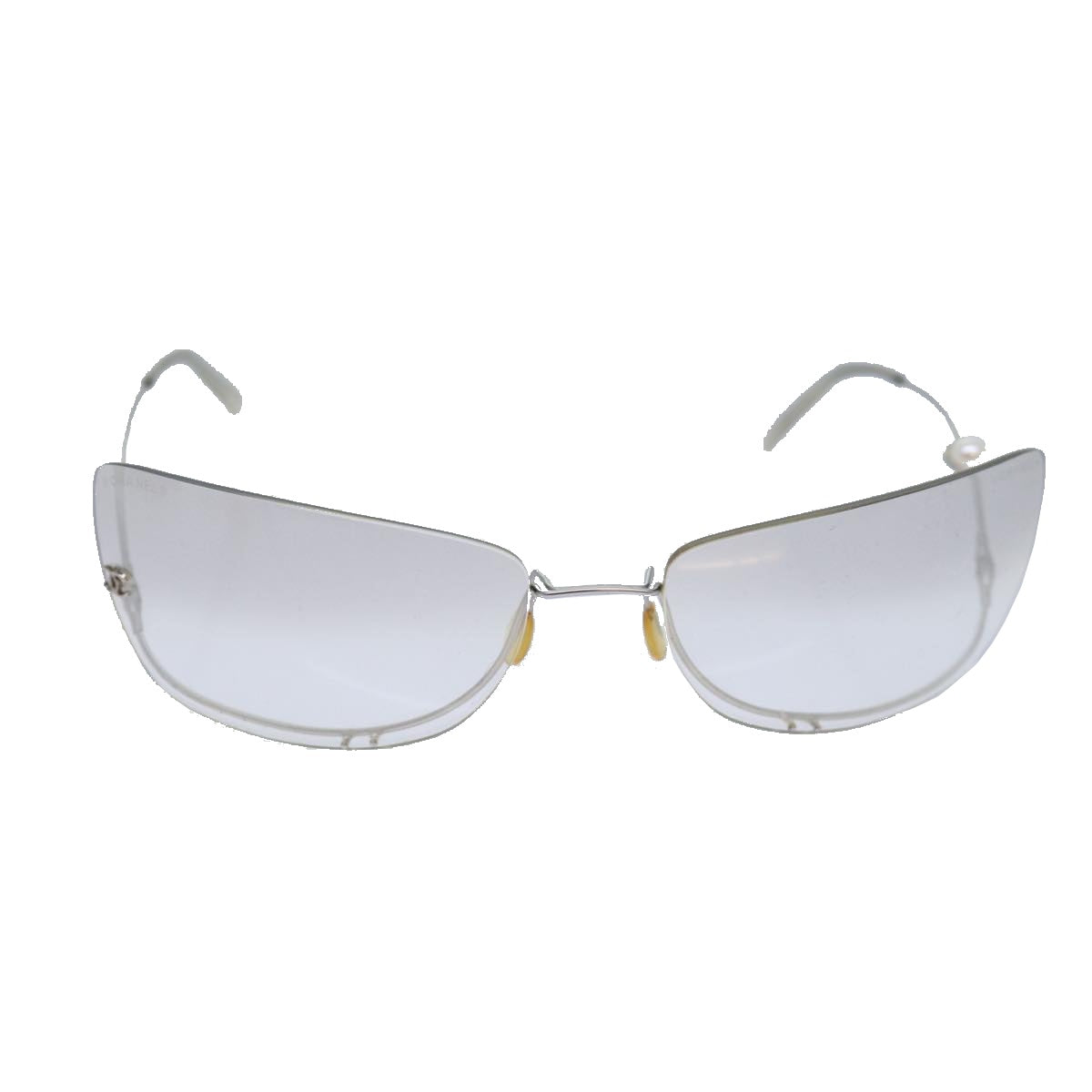 GUCCI Sunglasses Stainless Steel Silver Auth bs15435