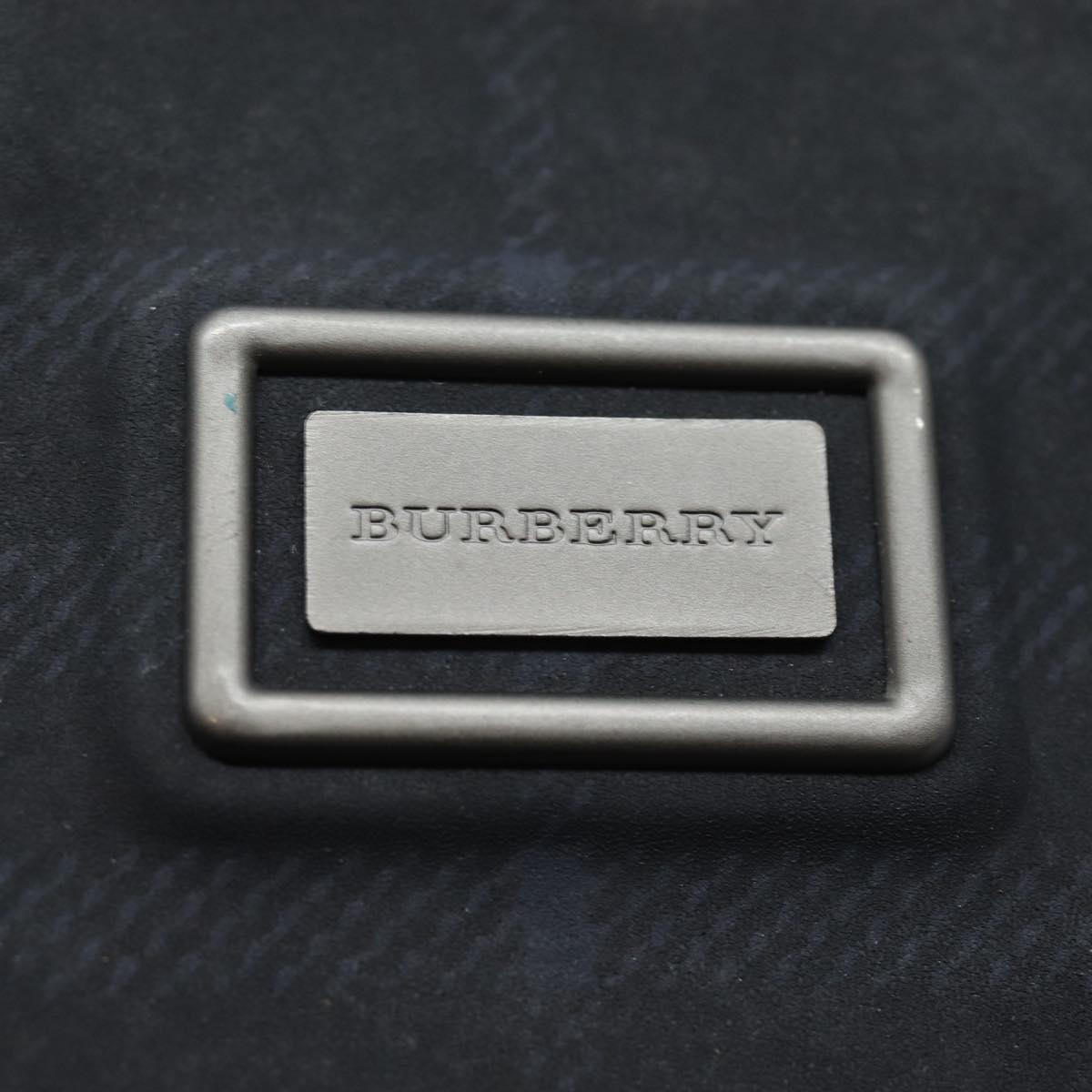 BURBERRY Nova Check Shoulder Bag PVC Black Auth bs15452