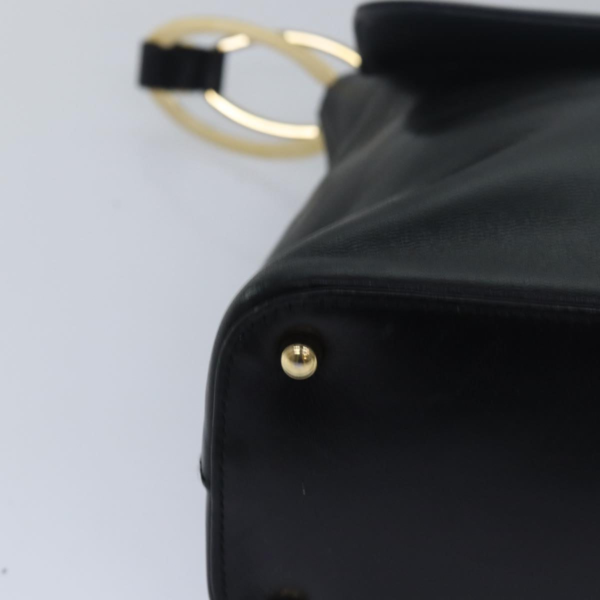 GUCCI Shoulder Bag Leather Black 001 3444 1804 Auth bs15454