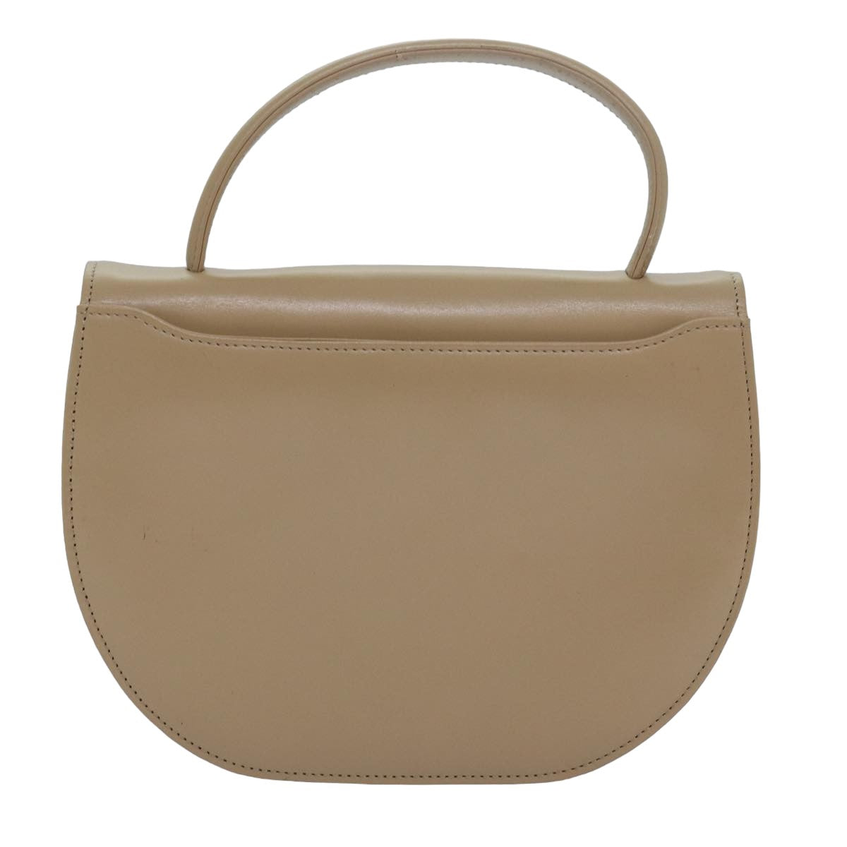 GIVENCHY Hand Bag Leather Beige Auth bs15463 - 0