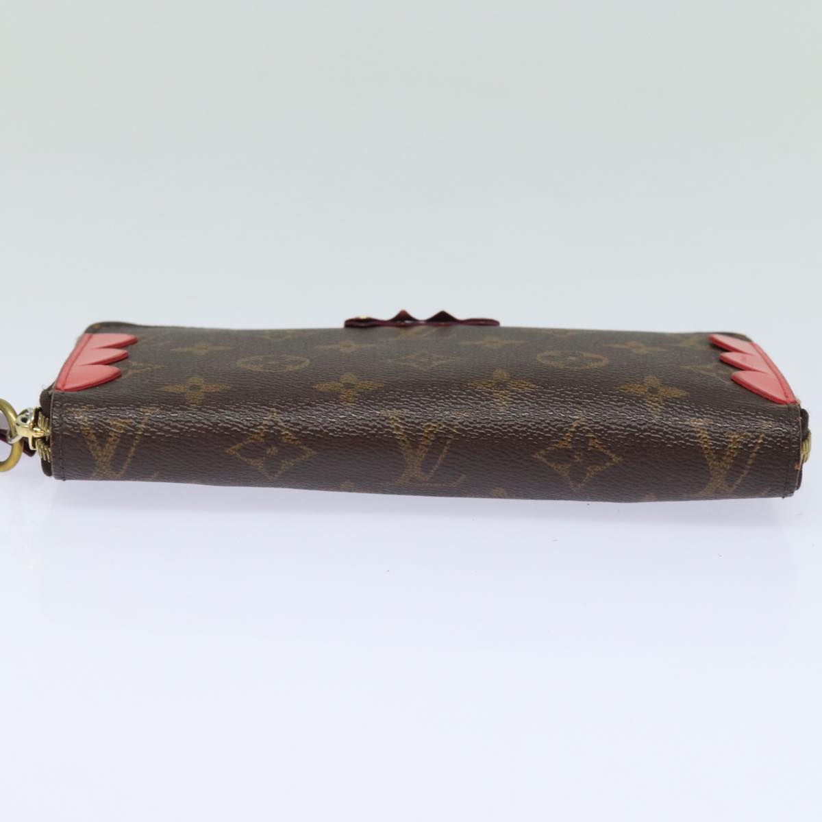 LOUIS VUITTON Monogram Totem Zippy Wallet Purple Red blue M61364 LV Auth bs15467