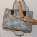 BOTTEGA VENETA Hand Bag PVC Leather Gray Auth bs15475-21