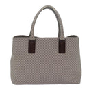 BOTTEGA VENETA Hand Bag PVC Leather Gray Auth bs15475-2