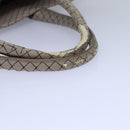 BOTTEGA VENETA Hand Bag PVC Leather Gray Auth bs15475-7