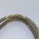 BOTTEGA VENETA Hand Bag PVC Leather Gray Auth bs15475-8