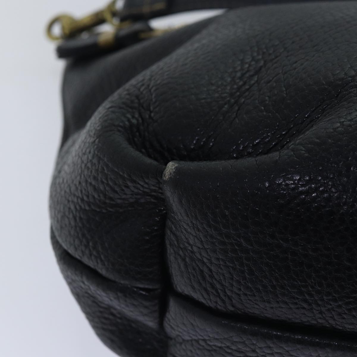 GIVENCHY Hand Bag Leather 2way Black Auth bs15483